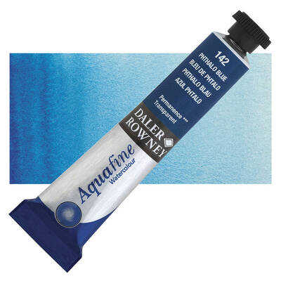 Daler Rowney Aquafine Tüp Sulu Boya 8 ml. 142 PHTHALO BLUE - 1