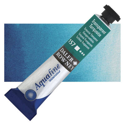 Daler Rowney Aquafine Tüp Sulu Boya 8 ml. 157 TRANSPARENT TURQUOISE - 1