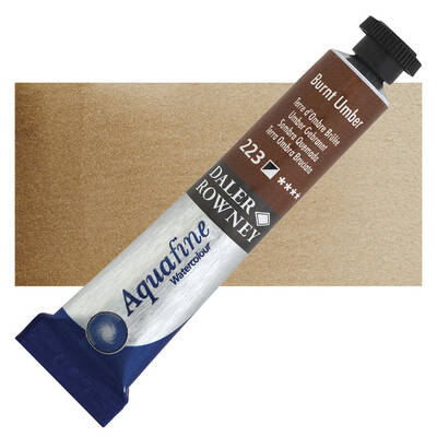 Daler Rowney Aquafine Tüp Sulu Boya 8 ml. 223 BURNT UMBER - 1
