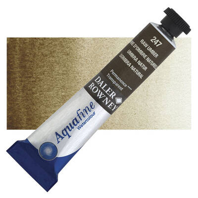 Daler Rowney Aquafine Tüp Sulu Boya 8 ml. 247 RAW UMBER - 1