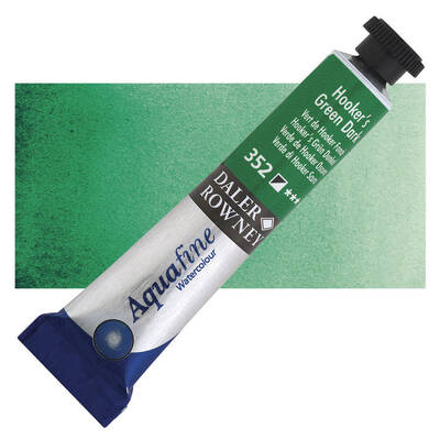 Daler Rowney Aquafine Tüp Sulu Boya 8 ml. 352 HOOKER'S GREEN - 1