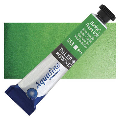 Daler Rowney Aquafine Tüp Sulu Boya 8 ml. 353 HOOKER'S GREEN LIGHT - 1