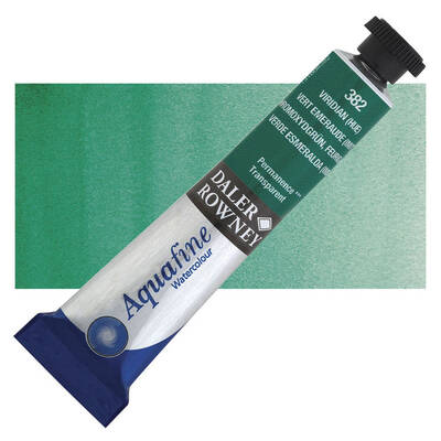 Daler Rowney Aquafine Tüp Sulu Boya 8 ml. 382 VIRIDIAN - 1