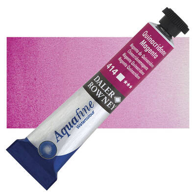 Daler Rowney Aquafine Tüp Sulu Boya 8 ml. 414 QUINACRIDONE MAGENTA - 1