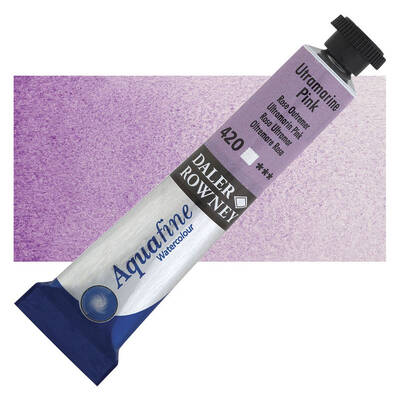 Daler Rowney Aquafine Tüp Sulu Boya 8 ml. 420 ULTRAMARINE PINK - 1