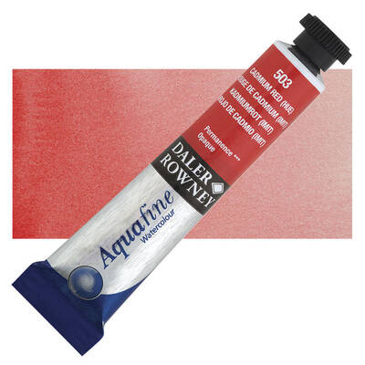 Daler Rowney Aquafine Tüp Sulu Boya 8 ml. 503 CADMIUM RED HUE - 1