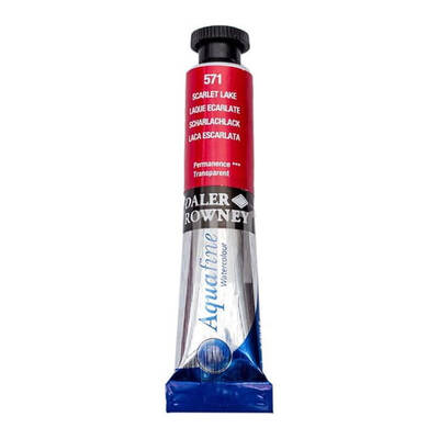 Daler Rowney Aquafine Tüp Sulu Boya 8 ml. 571 SCARLET LAKE - 1