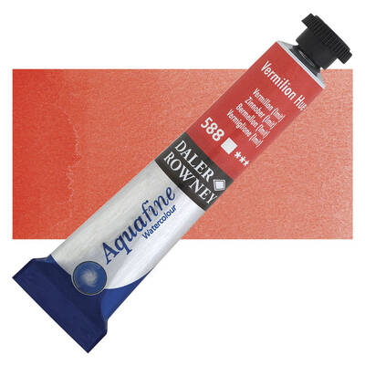 Daler Rowney Aquafine Tüp Sulu boya 8 ml. 588 VERMILION HUE - 1