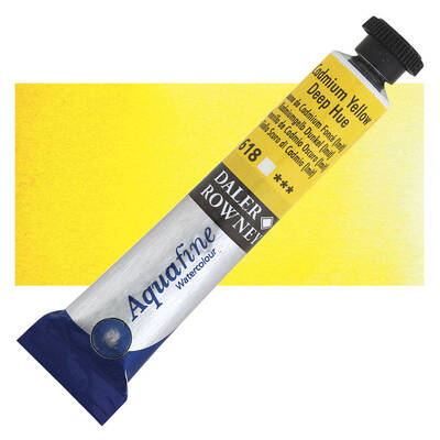 Daler Rowney Aquafine Tüp Sulu boya 8 ml. 618 CADMIUM YELLOW DEEP HUE - 1