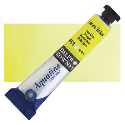 Daler Rowney Aquafine Tüp Sulu Boya 8 ml. 651 LEMON YELLOW - 1
