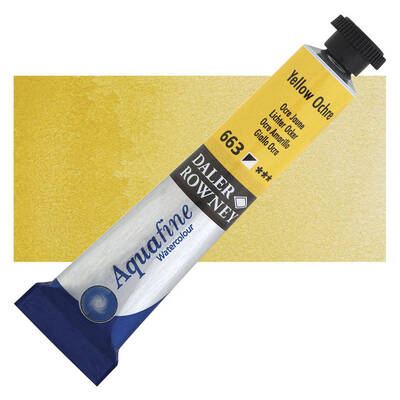 Daler Rowney Aquafine Tüp Sulu Boya 8 ml. 663 YELLOW OCHRE - 1