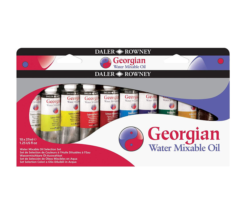 Daler Rowney Georgian Wmo Sulandırılabilir Yağlı Boya Seti Selection Set 10 Renk X 37 Ml.