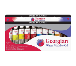 Daler Rowney Georgian WMO Sulandırılabilir Yağlı Boya Seti Selection Set 10 Renk x 37 ml. - 1