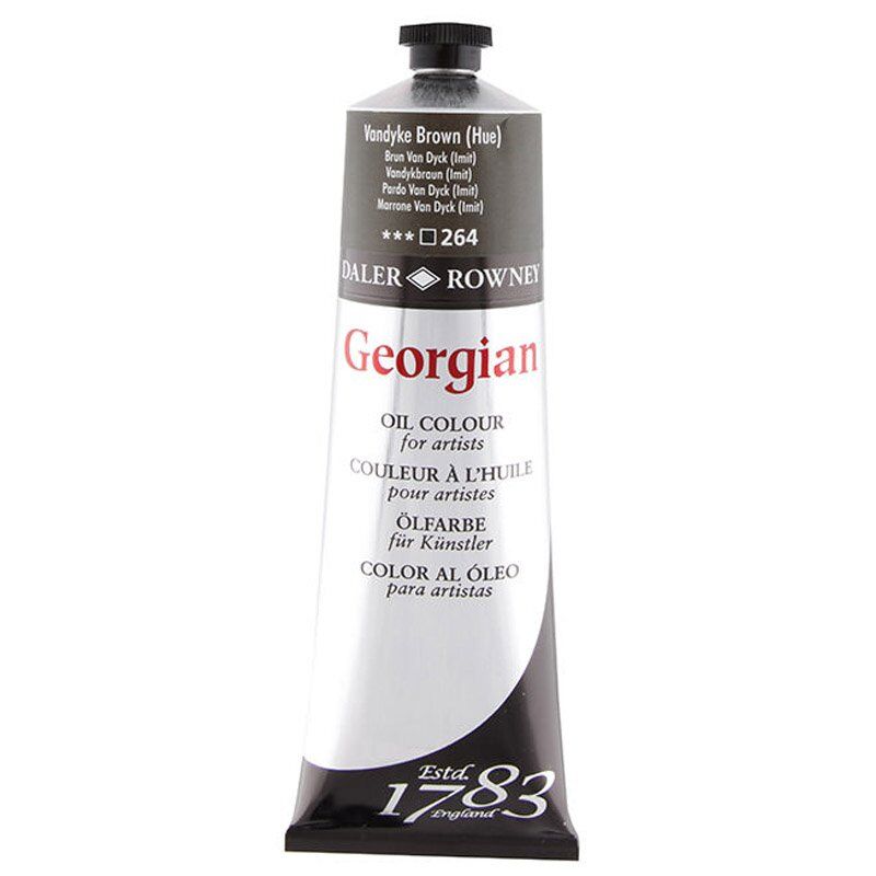 Daler Rowney Georgian Yağlı Boya 225 Ml 264 Vandyke Brown Hue