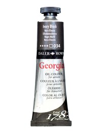 Daler Rowney Georgian Yağlı Boya 38 ml 034 Ivory Black - 1