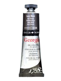 Daler Rowney Georgian Yağlı Boya 38 ml 034 Ivory Black - 1