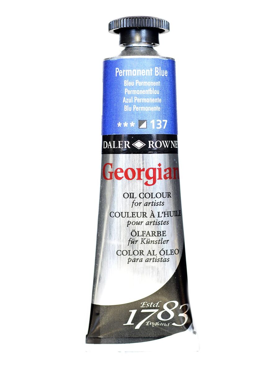 Daler Rowney Georgian Yağlı Boya 38 Ml 137 Permanent Blue