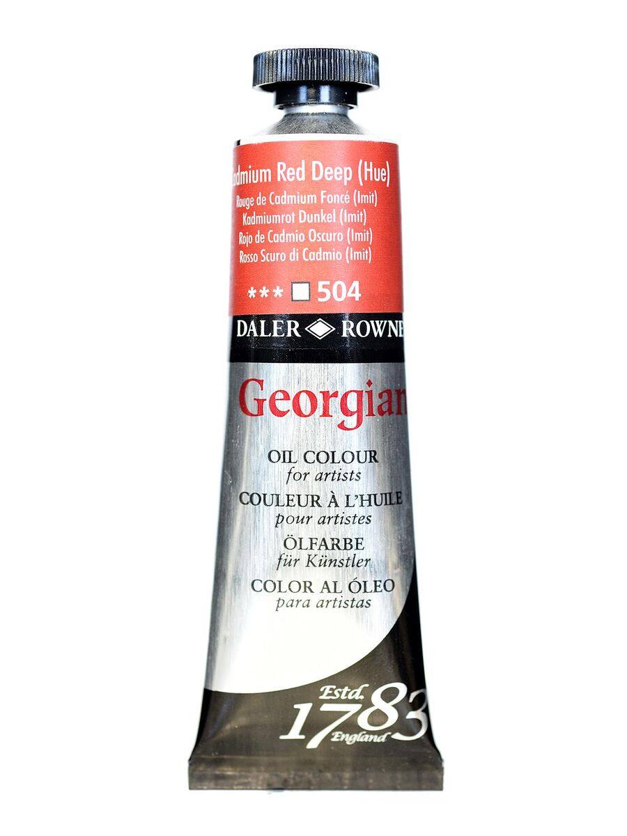 Daler Rowney Georgian Yağlı Boya 38 Ml 504 Cadmium Red Deep Hue