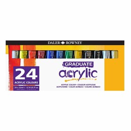 Daler Rowney Graduate Akrilik Boya Seti 24 Renk x 22 ml. - 1