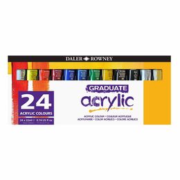 Daler Rowney Graduate Akrilik Boya Seti 24 Renk x 22 ml. - 1