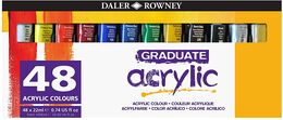 Daler Rowney Graduate Akrilik Boya Seti 48 Renk x 22 ml. - 1