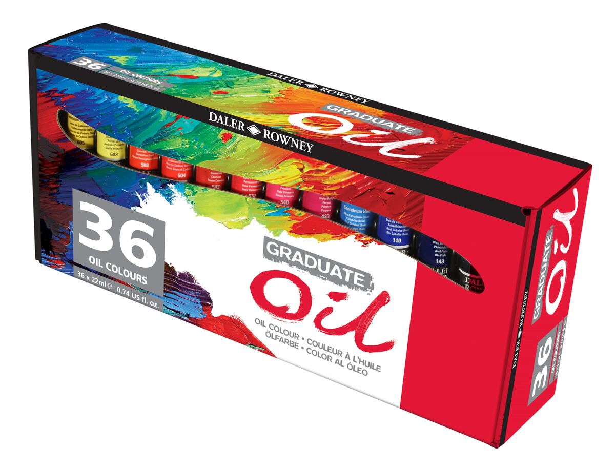 Daler Rowney Graduate Oil Yağlı Boya Seti 36 Renk X 22 Ml.