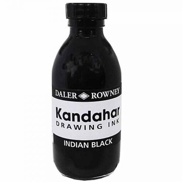 Daler Rowney Kandahar Ink Çini Mürekkebi 175 Ml. Siyah