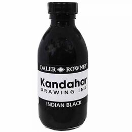 Daler Rowney Kandahar Ink Çini Mürekkebi 175 ml. Siyah