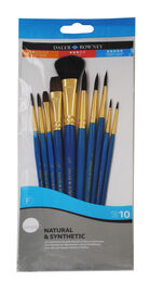 Daler Rowney Natural & Synthetic 10'lu Fırça Seti - 1
