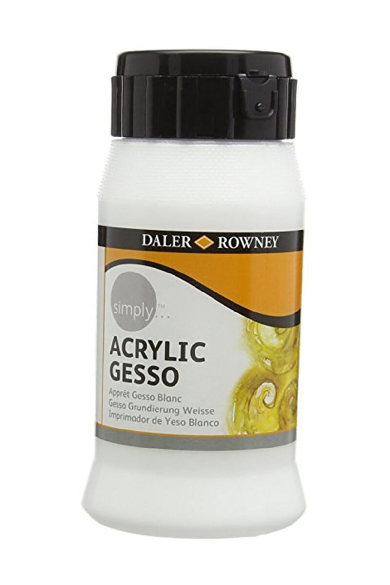 Daler Rowney Simply Acrylic Gesso Beyaz 500 Ml.