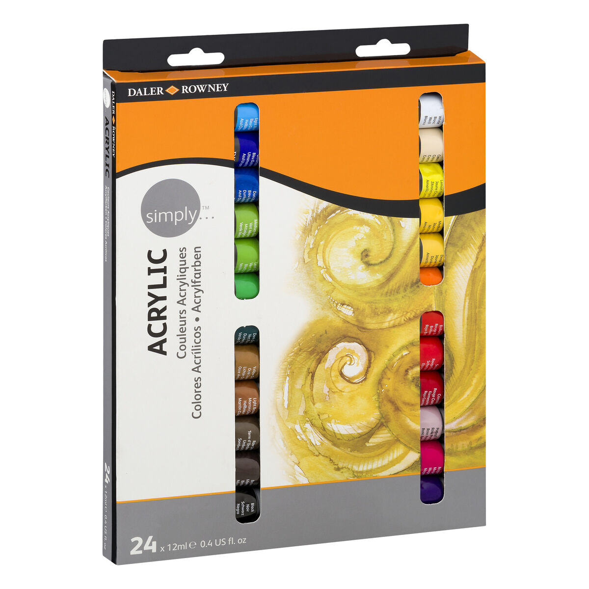 Daler Rowney Simply Akrilik Boya Seti 24 Renk X 12 Ml..