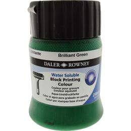 Daler Rowney Water Soluble Block Printing Su Bazlı Linol Baskı Boyası 250 ml. Brilliant Green