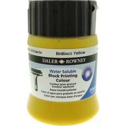 Daler Rowney Water Soluble Block Printing Su Bazlı Linol Baskı Boyası 250 ml. Brilliant Yellow