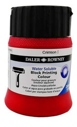 Daler Rowney Water Soluble Block Printing Su Bazlı Linol Baskı Boyası 250 ml. Crimson