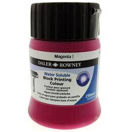 Daler Rowney Water Soluble Block Printing Su Bazlı Linol Baskı Boyası 250 ml. Magenta