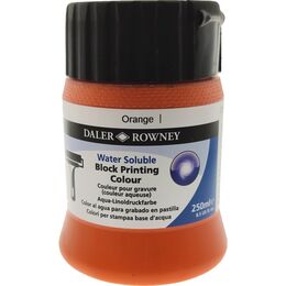 Daler Rowney Water Soluble Block Printing Su Bazlı Linol Baskı Boyası 250 ml. Orange