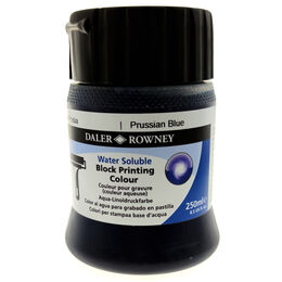 Daler Rowney Water Soluble Block Printing Su Bazlı Linol Baskı Boyası 250 ml. Prussian Blue
