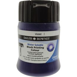 Daler Rowney Water Soluble Block Printing Su Bazlı Linol Baskı Boyası 250 ml. Violet