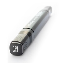 Del Rey Çift Uçlu Çizim Marker Kalemi 120 Black - 1