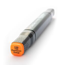 Del Rey Çift Uçlu Çizim Marker Kalemi 122 Fluorescent Orange