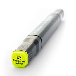 Del Rey Çift Uçlu Çizim Marker Kalemi 123 Fluorescent Yellow