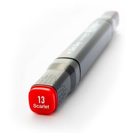 Del Rey Çift Uçlu Çizim Marker Kalemi 13 Scarlet - 1