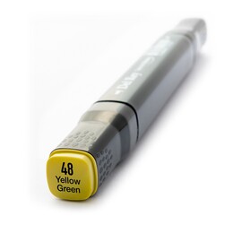 Del Rey Çift Uçlu Çizim Marker Kalemi 48 Yellow Green - 1