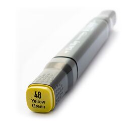 Del Rey Çift Uçlu Çizim Marker Kalemi 48 Yellow Green - 1