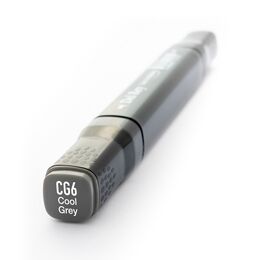 Del Rey Çift Uçlu Çizim Marker Kalemi CG6 Cool Gray 6