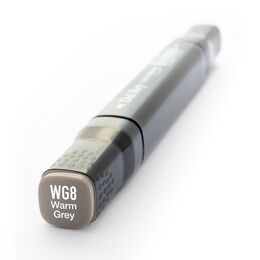 Del Rey Çift Uçlu Çizim Marker Kalemi WG8 Warm Gray 8