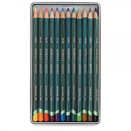 Derwent Artists Pencils Kuru Boya Kalemi Seti 12'li Teneke Kutu