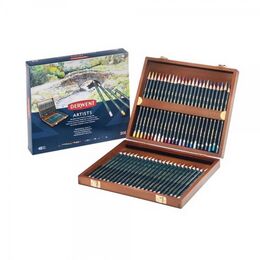 Derwent Artists Pencils Kuru Boya Kalemi Seti 48'li Ahşap Kutu - 1