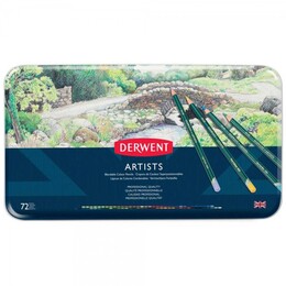 Derwent Artists Pencils Kuru Boya Kalemi Seti 72′li Teneke Kutu - 2