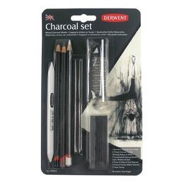 Derwent Charcoal Set Füzen Karakalem Eskiz Çizim Seti 10'lu